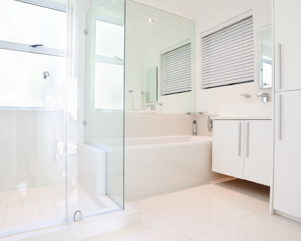 image of an all white bathroom scheme