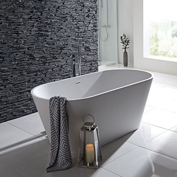 Product Lifestyle image of Frontline Cusco Freestanding 1650mm Double Ended Bath