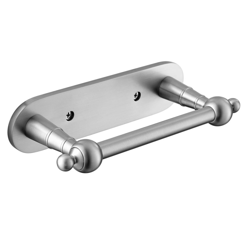 Heritage Holborn Brushed Nickel Traditional Toilet Roll Holder