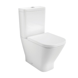 Product cut out image of Roca The Gap Round Close-Couple Back to Wall Compact WC