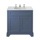 Heritage Wilton 800mm Maritime Blue Freestanding Vanity Unit