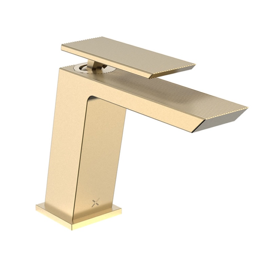 Crosswater Limit Brushed Brass Basin Monobloc