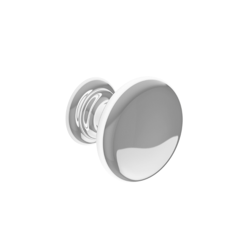 Heritage Chrome Round Knob Handle - 29mm & 38mm