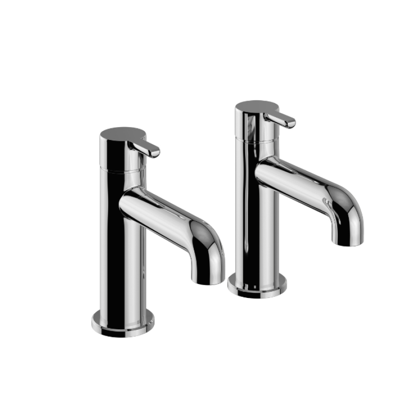 Heritage Dartmouth Chrome Basin Pillar Taps