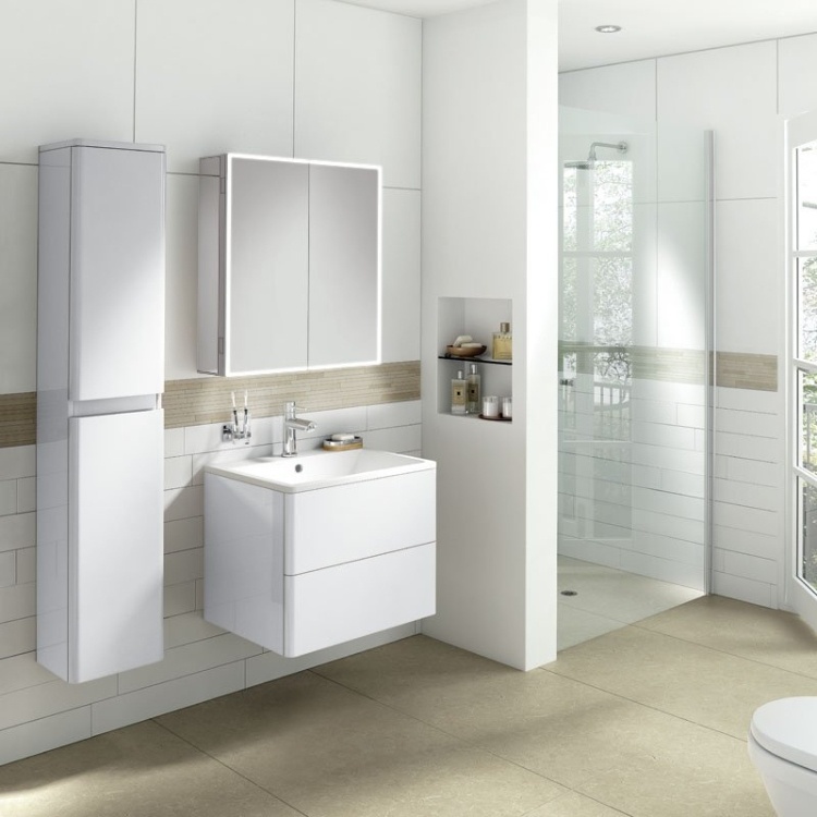 HIB Exos 800mm LED Mirror Cabinet | Sanctuary Bathrooms