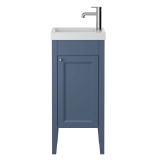 Heritage Caversham 400mm Maritime Blue Freestanding Cloakroom Vanity Unit