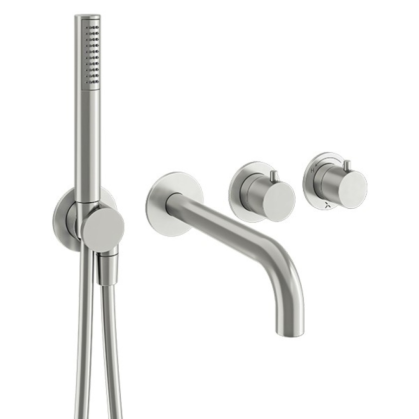 Crosswater Module Brushed Stainless Steel 2 Handle Shower Valve