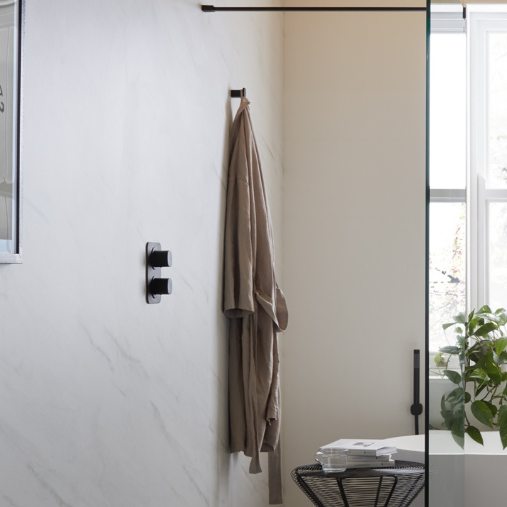 Vado Cameo Muse Matt Black Robe Hook | Sanctuary Bathrooms