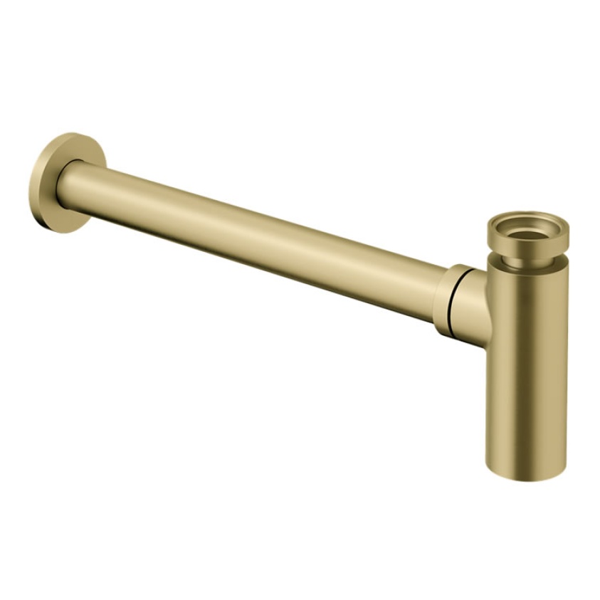 Crosswater 3ONE6 316 Brushed Brass Tall Bottle Trap