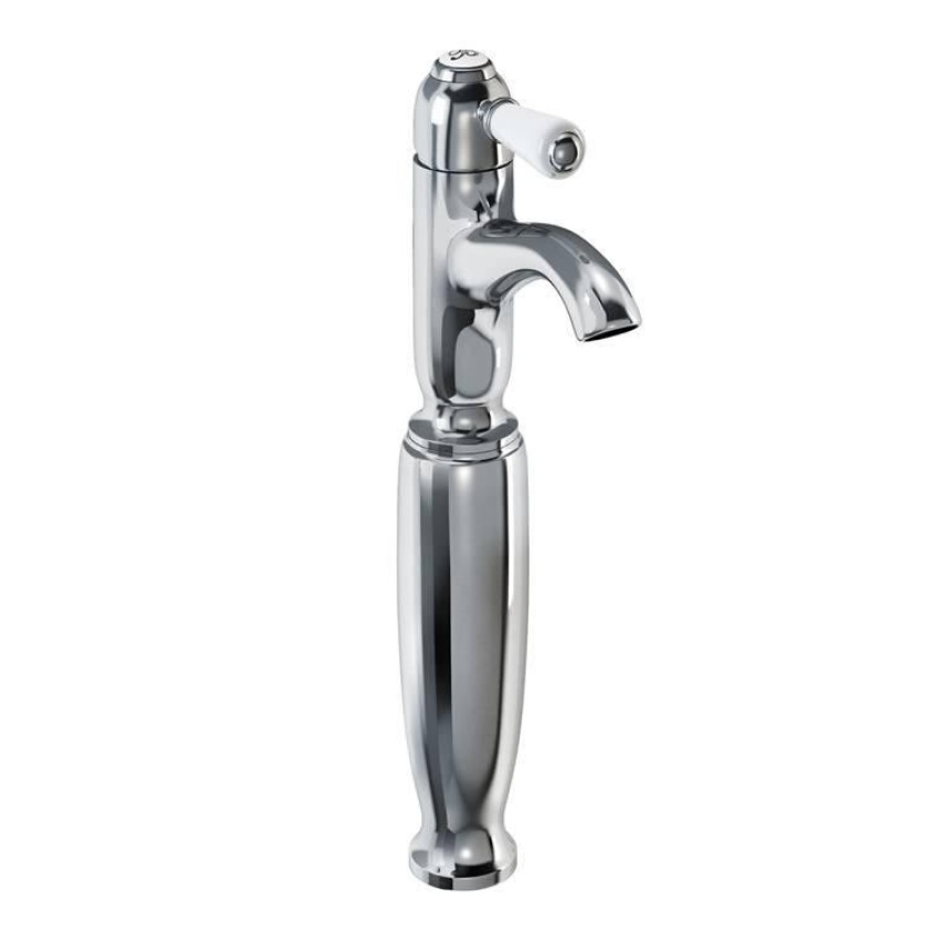 Product Cut out image of the Burlington Chelsea Curved Tall Basin Mixer