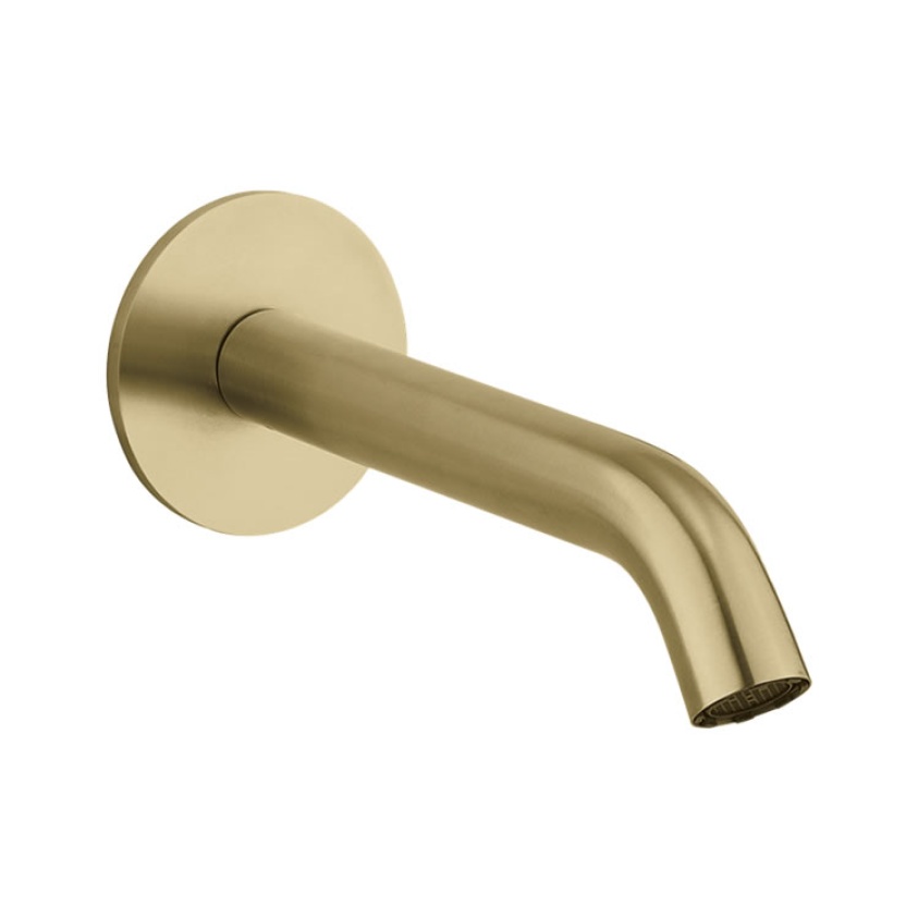 Crosswater 3ONE6 Brushed Brass 316 Wall Mounted Bath Spout