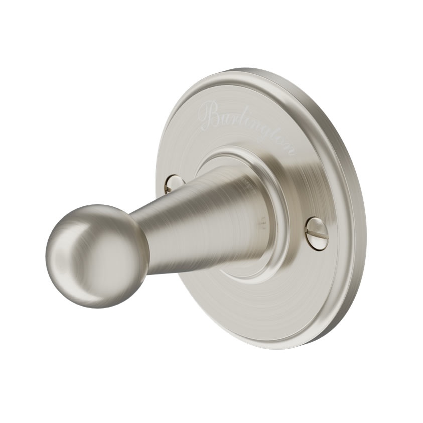 Burlington Brushed Nickel Robe Hook