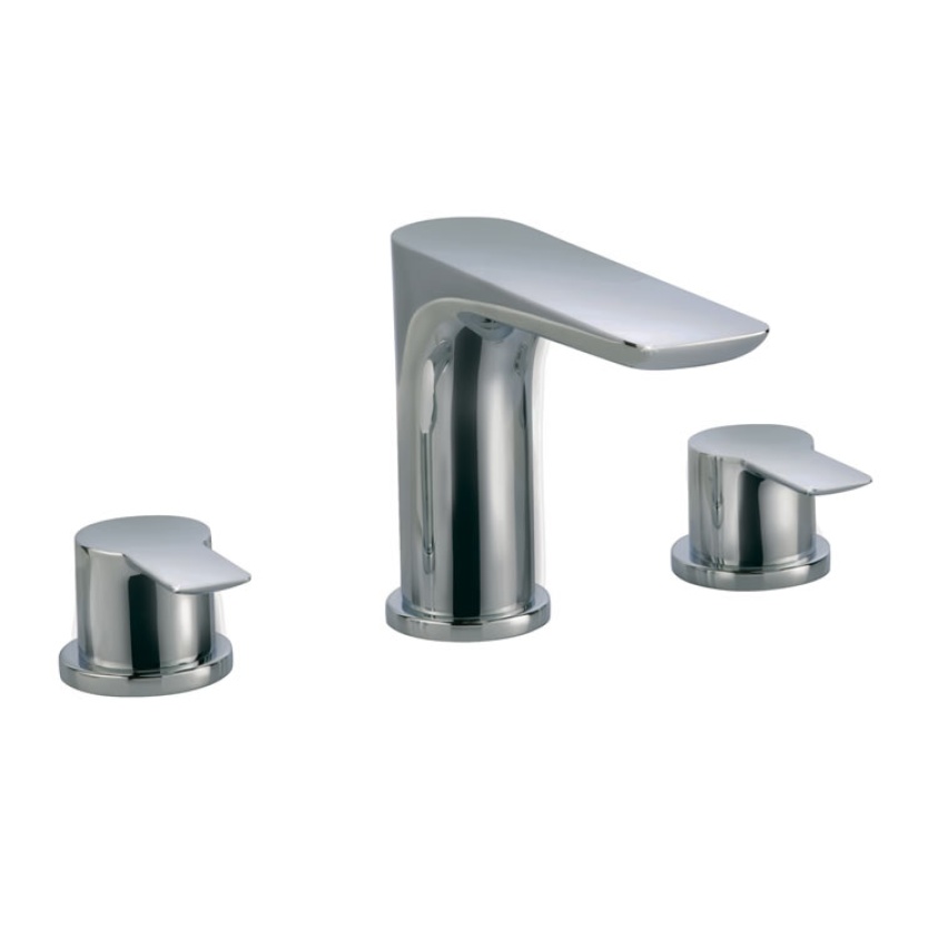 JTP Amore 3 Tap Hole Deck Mounted Basin Mixer