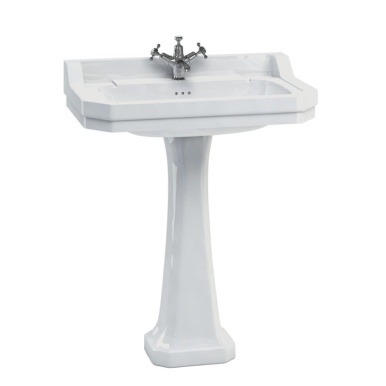 Burlington Edwardian 800mm Basin & Pedestal | Sanctuary Bathrooms