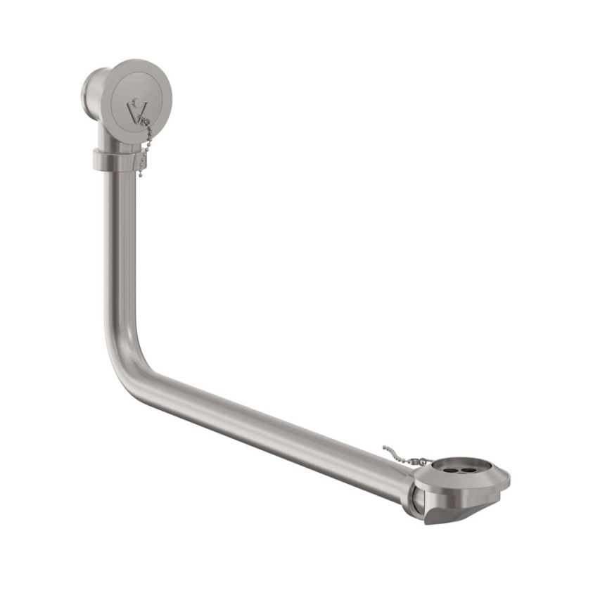 Heritage Exposed Brushed Nickel Bath Waste & Overflow