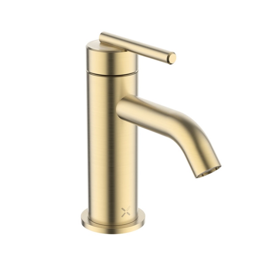 Crosswater 3ONE6 Lever Brushed Brass Mini Basin Monobloc