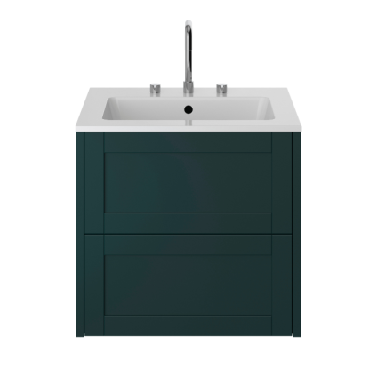 Heritage Lynton 600mm Classic Green Wall Hung Vanity Unit