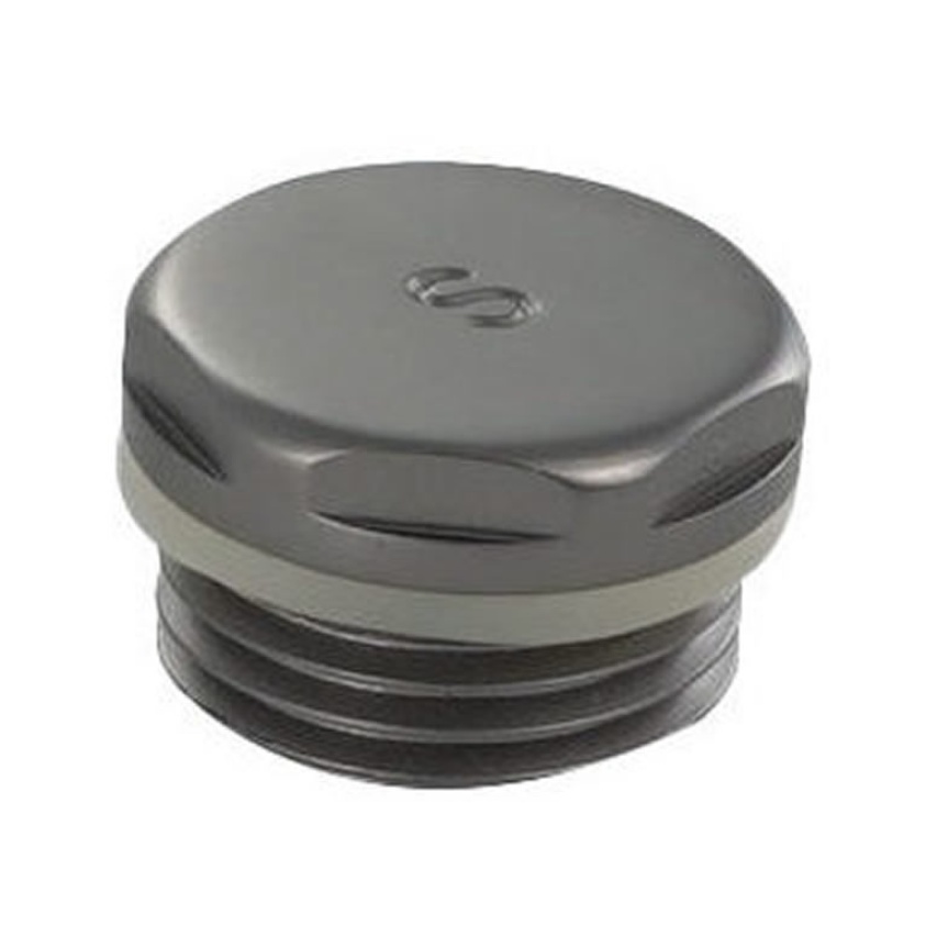 JTP Brushed Black Radiator Blanking Plug