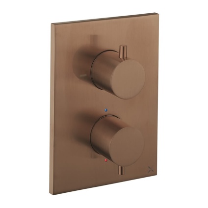 Crosswater MPRO Brushed Bronze Crossbox 1 Outlet Shower Valve