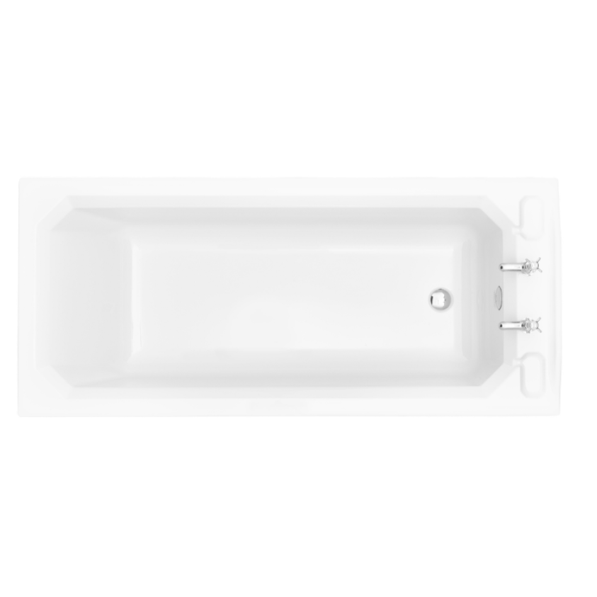Heritage Granley Acrylic 1700mm Single Ended Fitted Bath Image