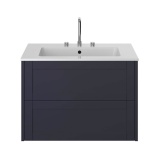 Heritage Lynton 800mm Midnight Blue Wall Hung Vanity Unit & Basin