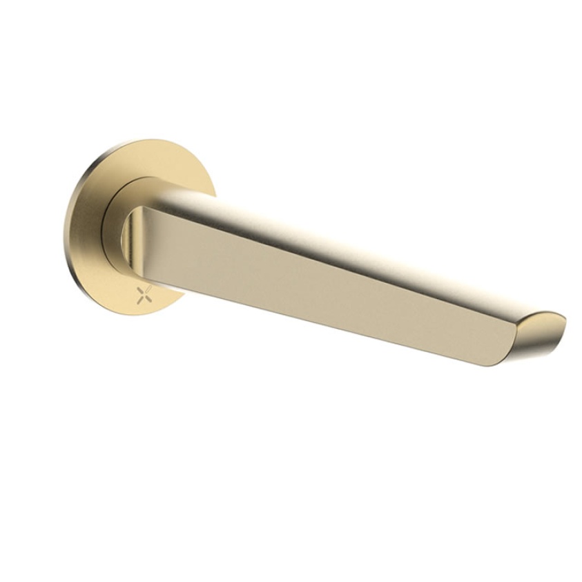 Crosswater Foile Brushed Brass Bath Spout