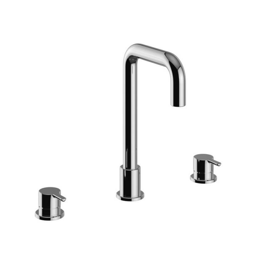 Heritage Dartmouth Chrome 3 Tap Hole Basin Mixer