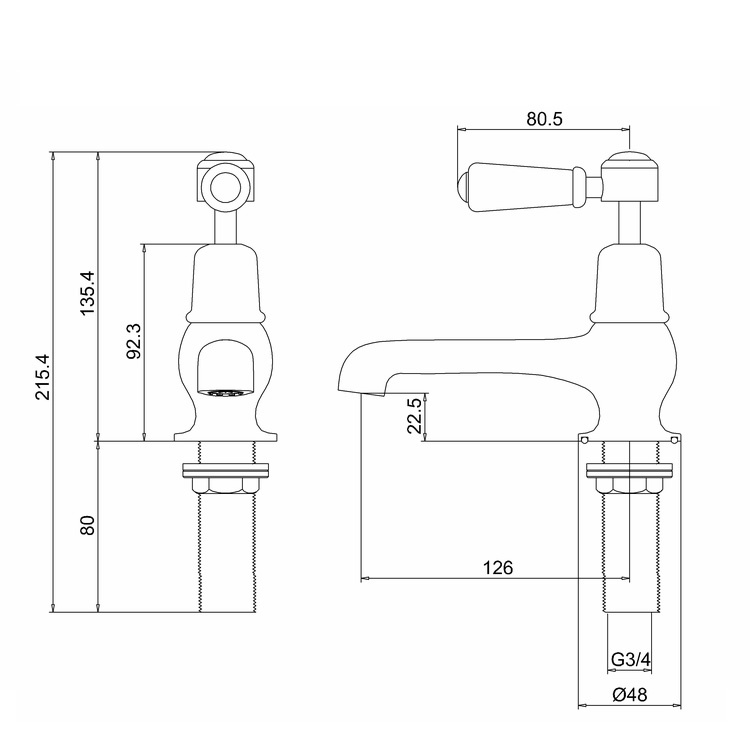 Burlington Kensington Bath Taps | Sanctuary Bathrooms