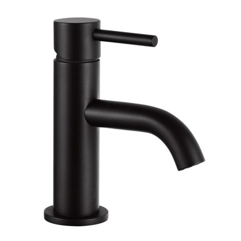 JTP Vos Matt Black Single Lever Mini Basin Mixer