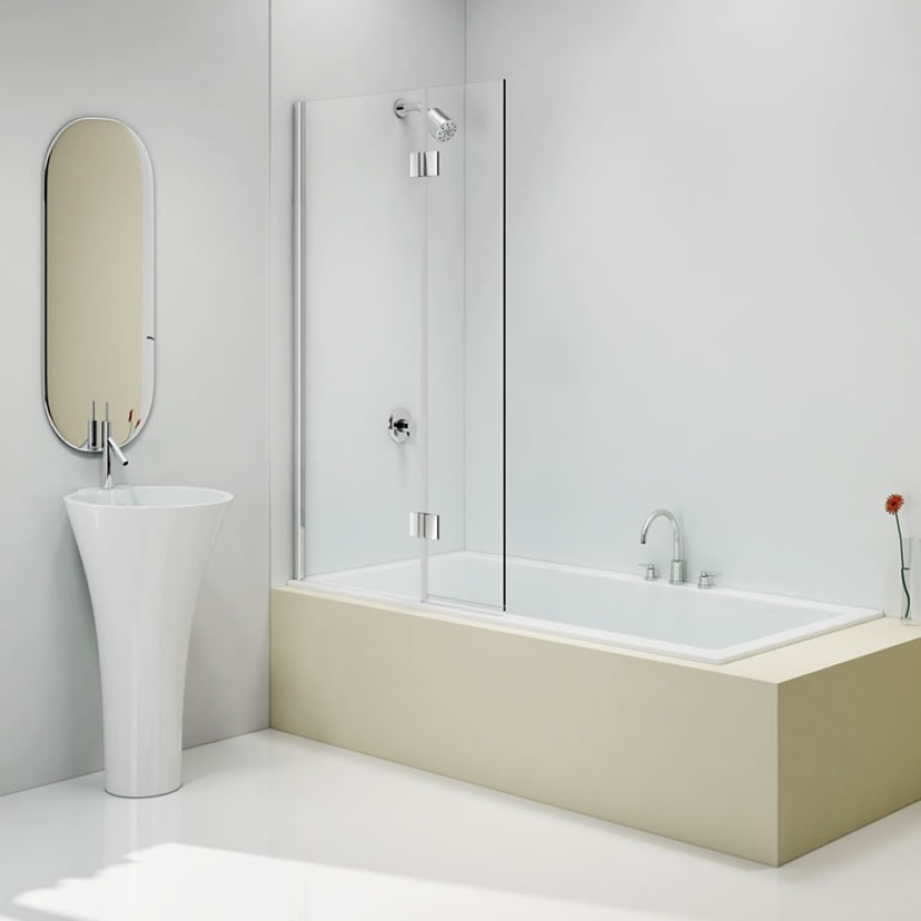 Merlyn MB7A Two Panel Hinged Bath Screen