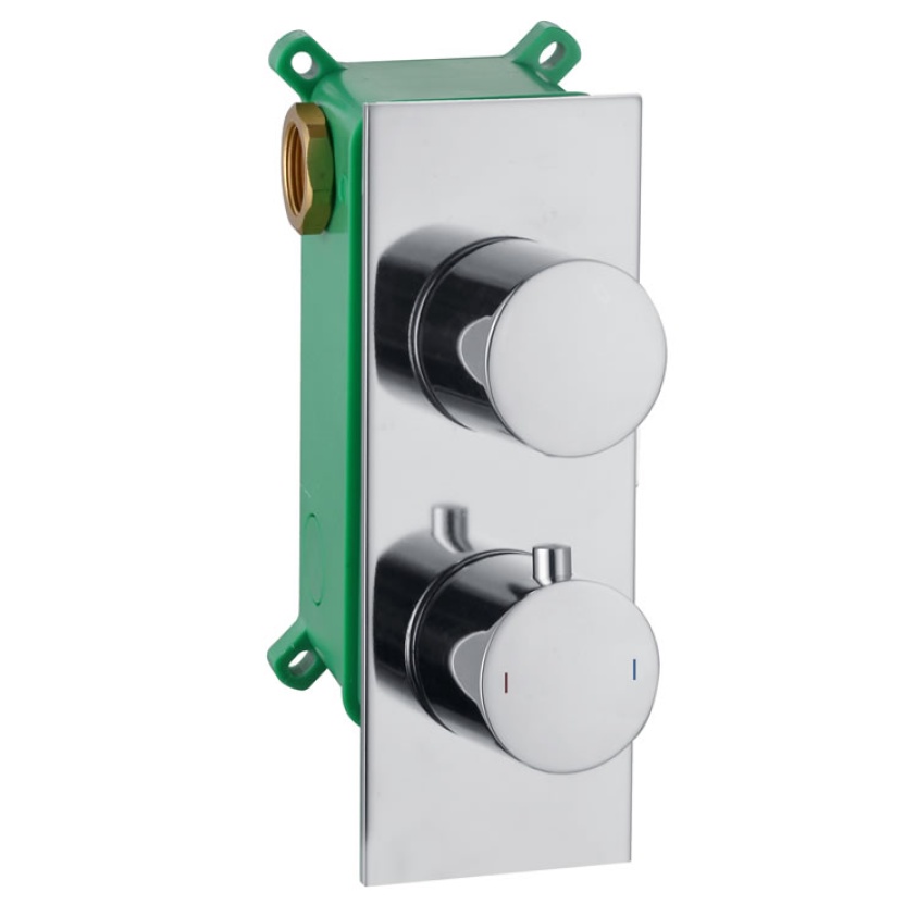 Cutout image of Sanctuary Apex Chrome Single Outlet Thermostatic Shower Valve