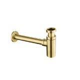 Product Cut out image of the JTP Vos Brushed Brass Bottle Trap