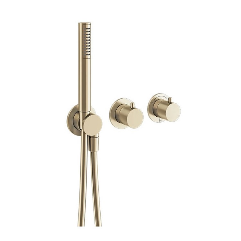 Crosswater Module Brushed Brass 2 Handle Shower Valve & Handset