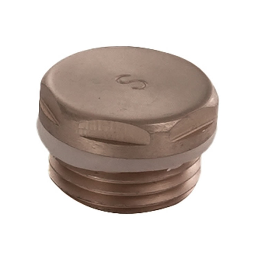 JTP Brushed Bronze Radiator Blanking Plug