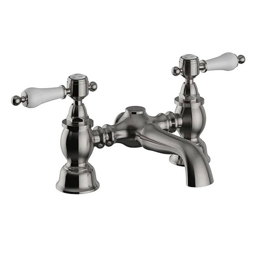 Heritage Glastonbury Brushed Nickel Bath Filler