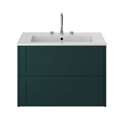 Heritage Lynton 800mm Classic Green Wall Hung Vanity Unit