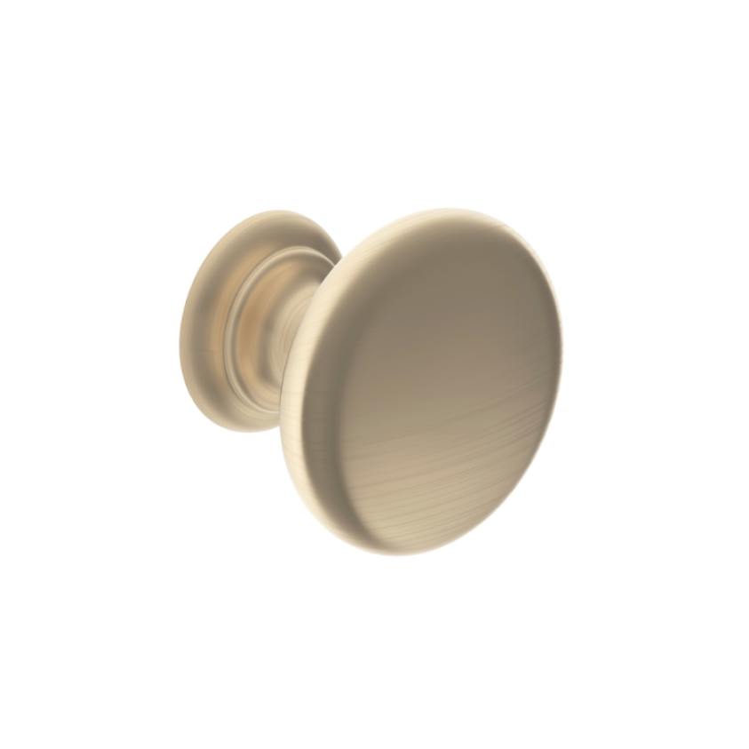 Heritage Brushed Brass Round Knob Handle - 29mm & 38mm