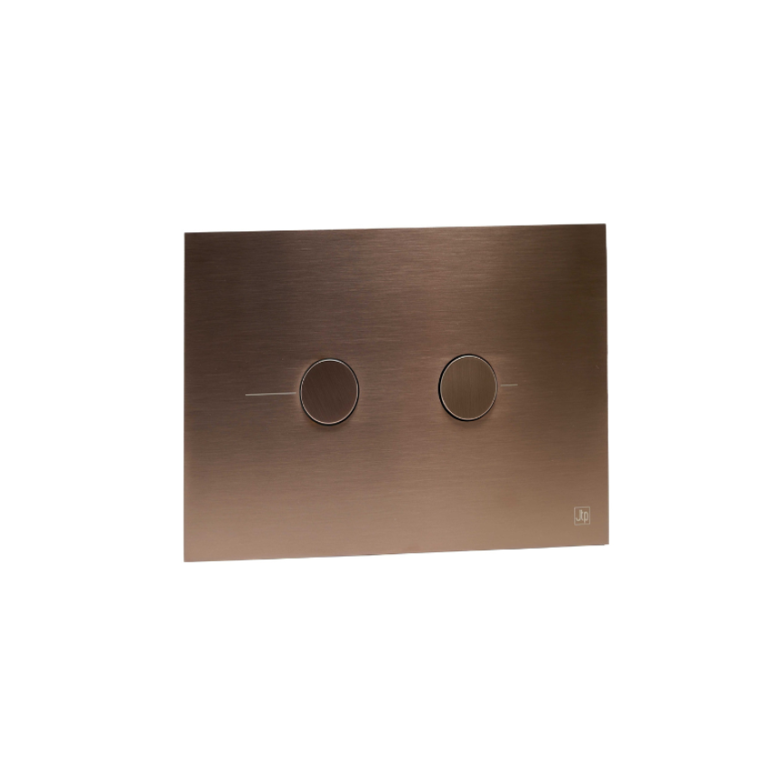 JTP Brushed Bronze Metal Pneumatic Dual Flush Plate