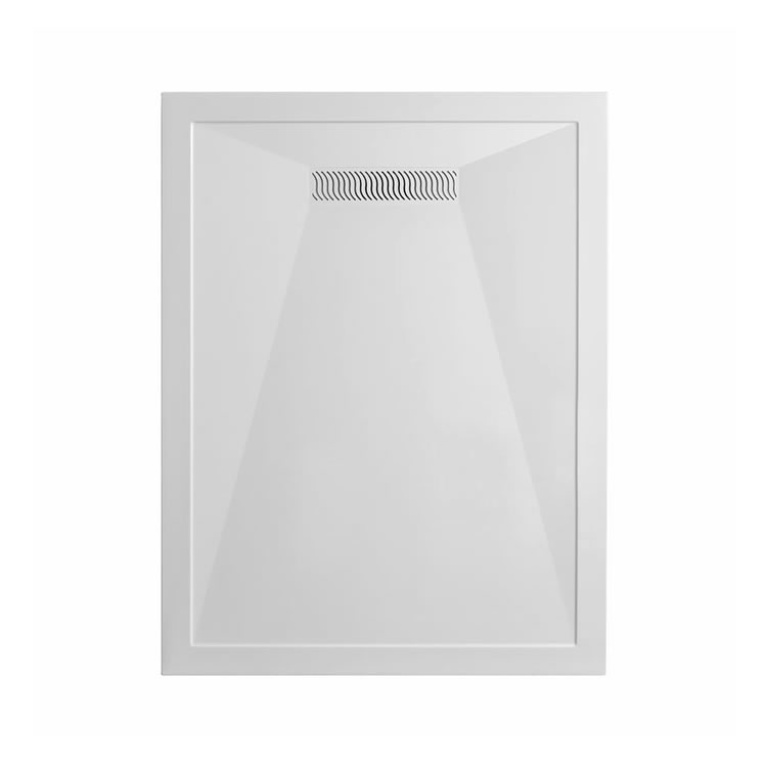 Crosswater 1400 X 900mm Rectangle 25mm Stone Resin Shower Tray & Linear ...