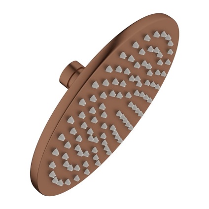 Product Cut out image of the Crosswater MPRO Brushed Bronze 200mm Round Shower Head