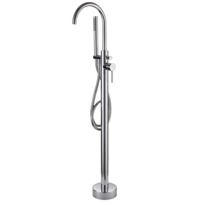 Cutout image of Sanctuary Apex Chrome Freestanding Bath Shower Mixer