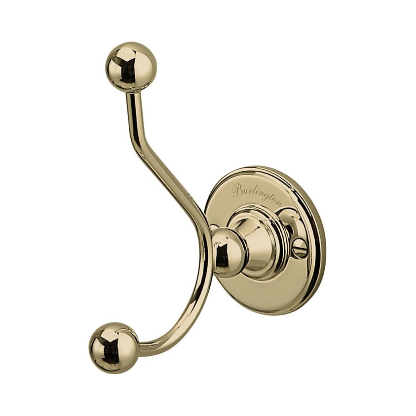 Burlington Gold Double Robe Hook