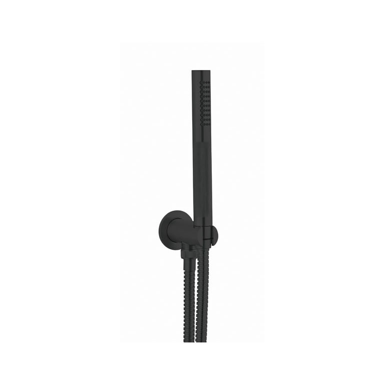 Crosswater UNION Matt Black Shower Handset & Hose | Sanctuary Bathrooms