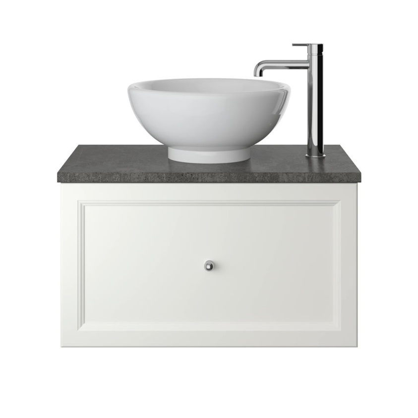 Heritage Caversham 700mm Chantilly Wall Hung 1 Drawer Vanity Unit