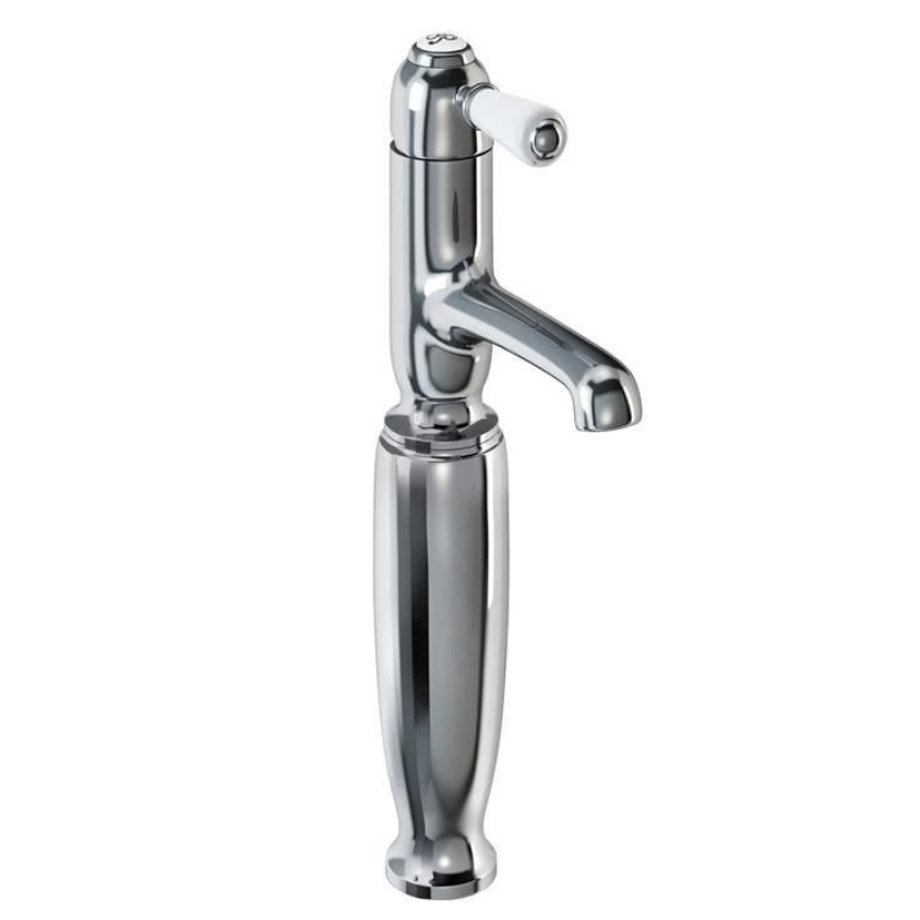 Product Cut out image of the Burlington Chelsea Straight Tall Basin Mixer