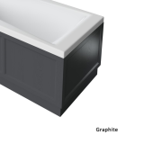 Heritage 800mm Fitted End Bath Panel Graphite