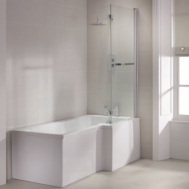 Sommer L Shaped 1700mm Shower Bath | Sanctuary Bathrooms