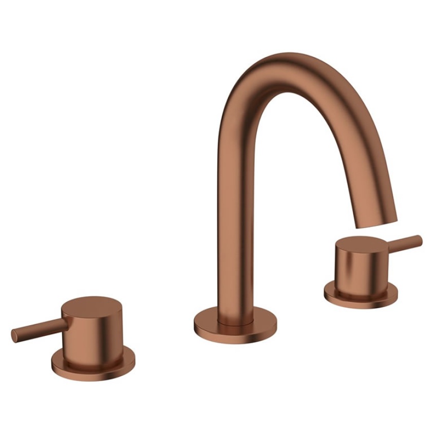 Crosswater MPRO Brushed Bronze Basin 3 Hole Set