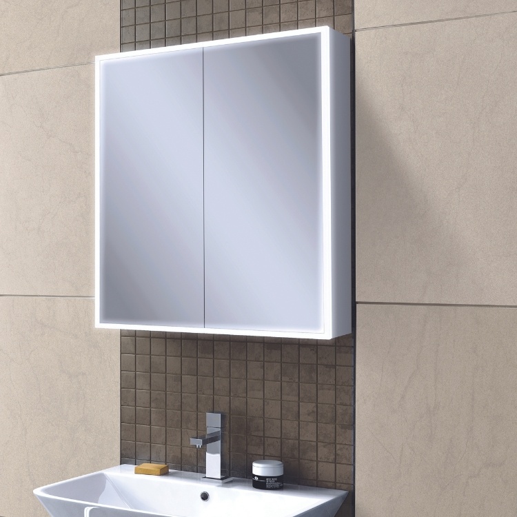 HIB Qubic 600mm LED Mirror Cabinet | Sanctuary Bathrooms