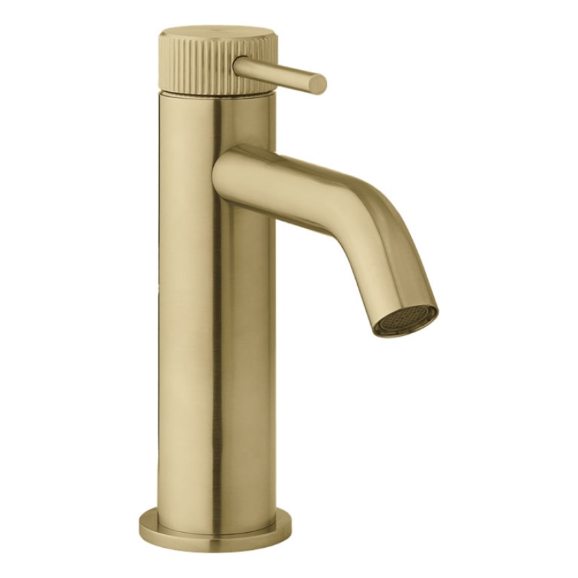 Photo Of Crosswater 3ONE6 316 Brushed Brass Basin Monobloc